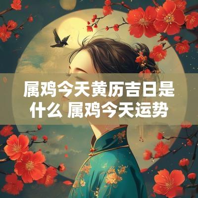 属鸡今天黄历吉日是什么 属鸡今天运势及财运老黄历