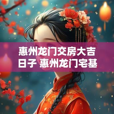 惠州龙门交房大吉日子 惠州龙门宅基地