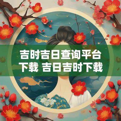 吉时吉日查询平台下载 吉日吉时下载
