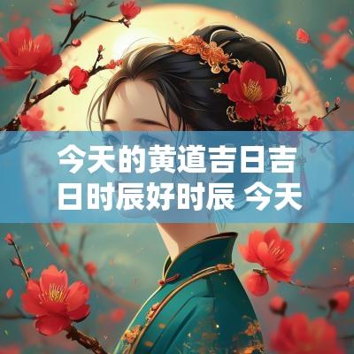 今天的黄道吉日吉日时辰好时辰 今天是黄道吉日吗,哪个时辰最好