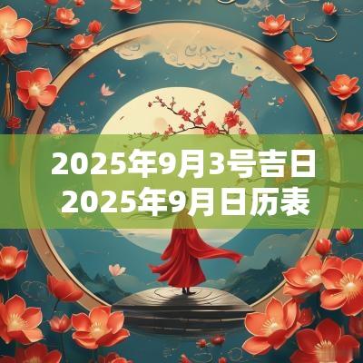 2025年9月3号吉日 2025年9月日历表