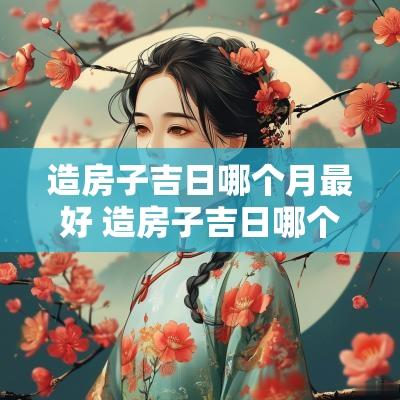 造房子吉日哪个月最好 造房子吉日哪个月最好呢