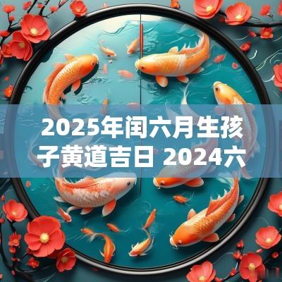 2025年闰六月生孩子黄道吉日 2025六月生孩子的吉日有哪些
