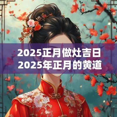 2025正月做灶吉日 2025年正月的黄道吉日吗