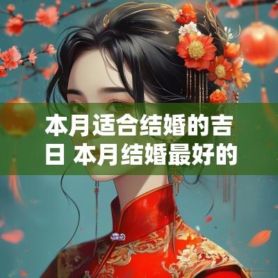 本月适合结婚的吉日 本月结婚最好的日子是哪天