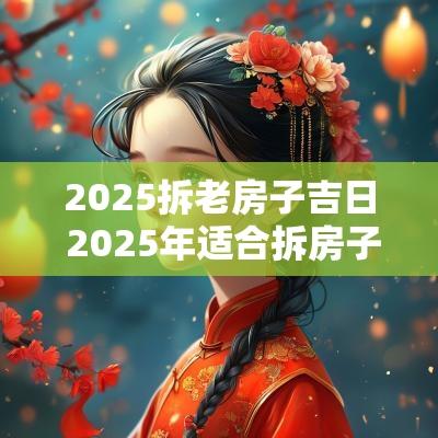2025拆老房子吉日 2025年适合拆房子的日子