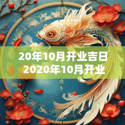 20年10月开业吉日 2025年10月开业黄道吉日查询