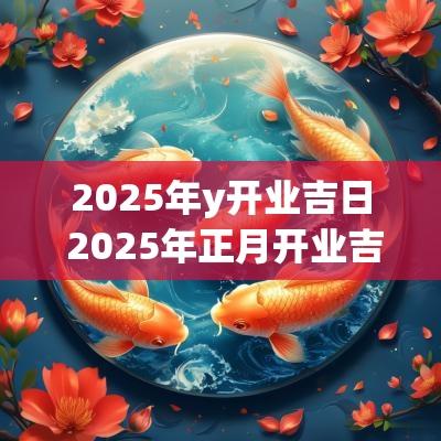 2025年y开业吉日 2025年正月开业吉日吉时