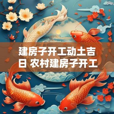建房子开工动土吉日 农村建房子开工动土怎么弄