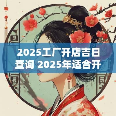 2025工厂开店吉日查询 2025年适合开什么店