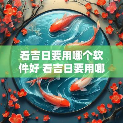 看吉日要用哪个软件好 看吉日要用哪个软件好用