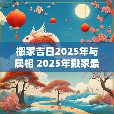 搬家吉日2025年与属相 2025年搬家最好的黄道吉日