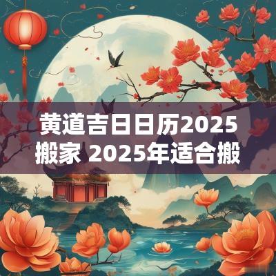 黄道吉日日历2025搬家 2025年适合搬家的黄道吉日
