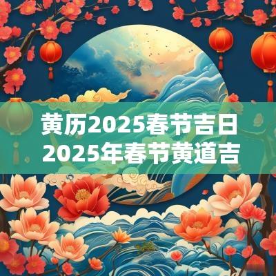黄历2025春节吉日 2025年春节黄道吉日