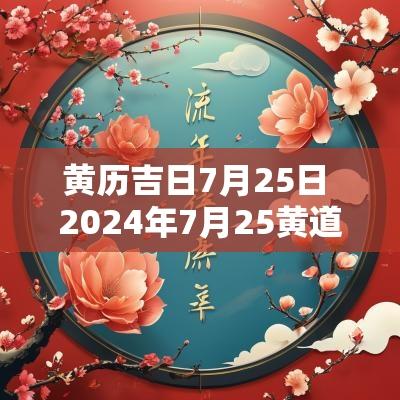 黄历吉日7月25日 2025年7月25黄道吉日查询老黄历