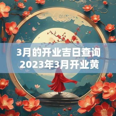 3月的开业吉日查询 2025年3月开业黄道吉日吉时查询
