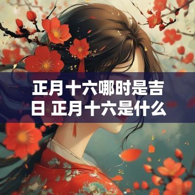 正月十六哪时是吉日 正月十六是什么时候阳历