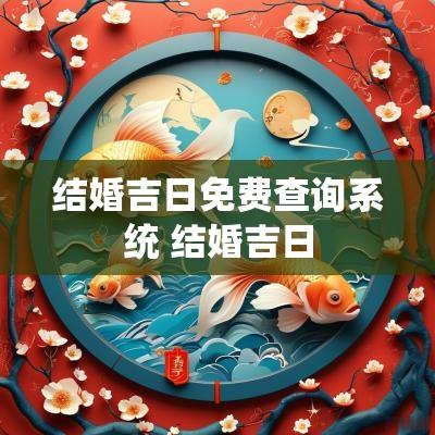 结婚吉日免费查询系统 结婚吉日