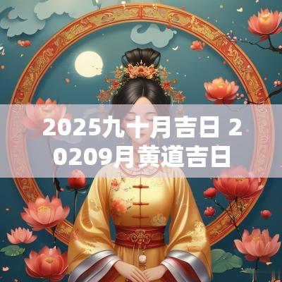 2025九十月吉日 20259月黄道吉日