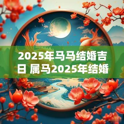 2025年马马结婚吉日 属马2025年结婚日子
