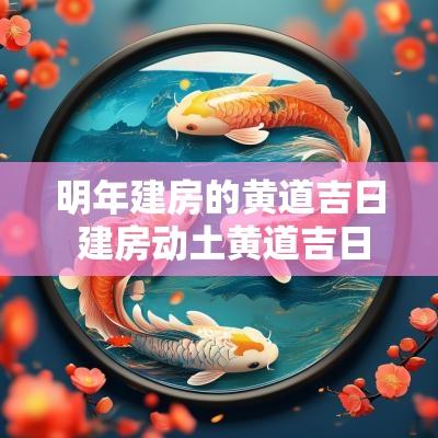明年建房的黄道吉日 建房动土黄道吉日查询