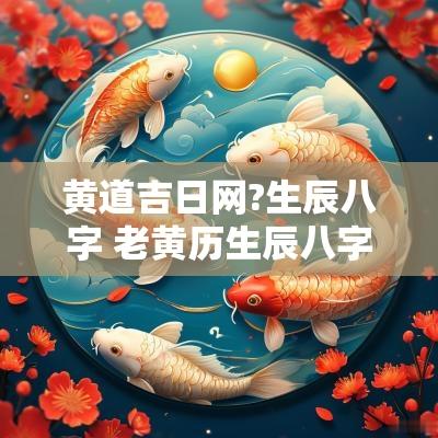 黄道吉日网?生辰八字 老黄历生辰八字免费查询