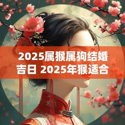 2025属猴属狗结婚吉日 2025年猴适合结婚吗