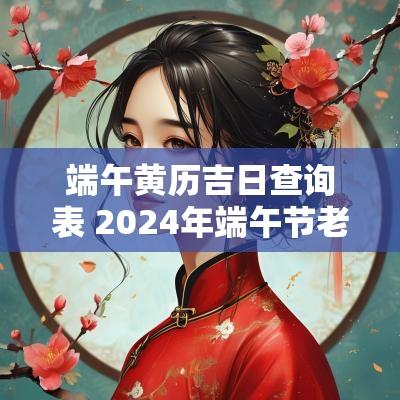 端午黄历吉日查询表 2025年端午节老黄历吉日查询