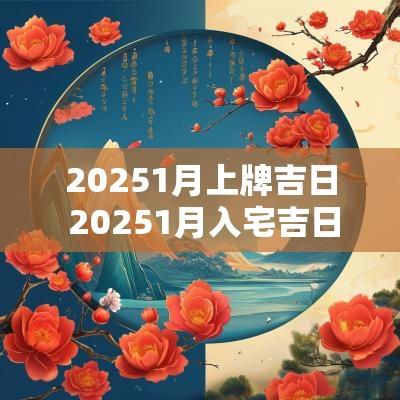 20251月上牌吉日 20251月入宅吉日