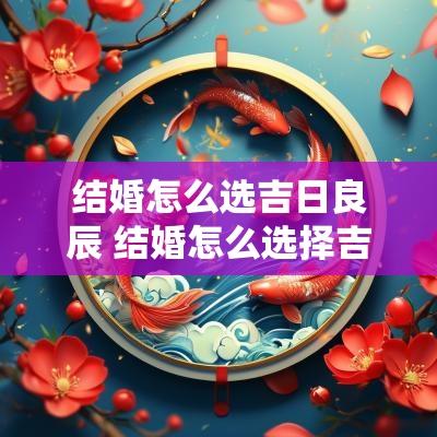 结婚怎么选吉日良辰 结婚怎么选择吉日