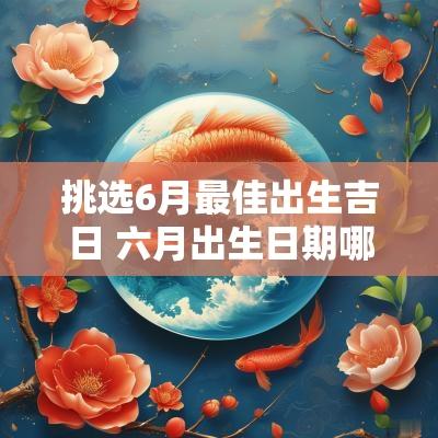 挑选6月最佳出生吉日 六月出生日期哪天好