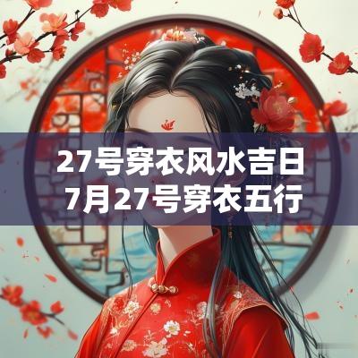 27号穿衣风水吉日 7月27号穿衣五行