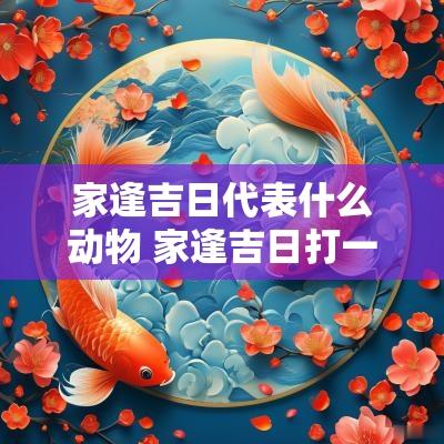 家逢吉日代表什么动物 家逢吉日打一肖是什么生肖