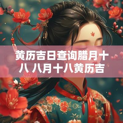 黄历吉日查询腊月十八 八月十八黄历吉日查询