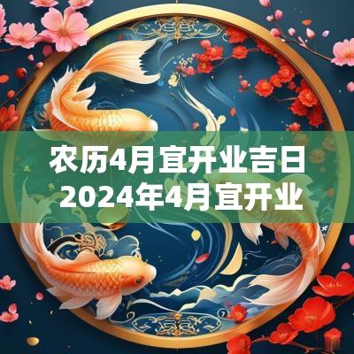 农历4月宜开业吉日 2025年4月宜开业的日子