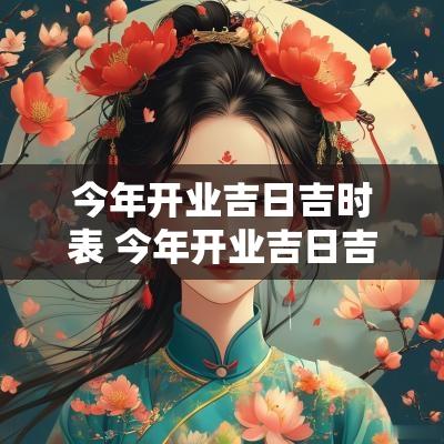 今年开业吉日吉时表 今年开业吉日吉时表最新