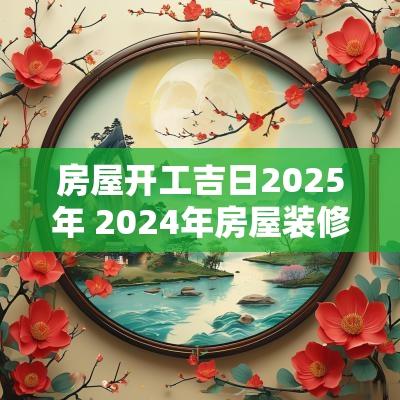 房屋开工吉日2025年 2025年房屋装修开工吉日吉时