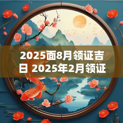 2025面8月领证吉日 2025年2月领证吉日表