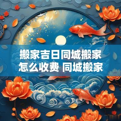 搬家吉日同城搬家怎么收费 同城搬家收费标准表