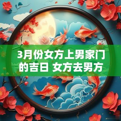 3月份女方上男家门的吉日 女方去男方家认门日子