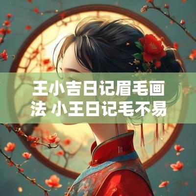 王小吉日记眉毛画法 小王日记毛不易