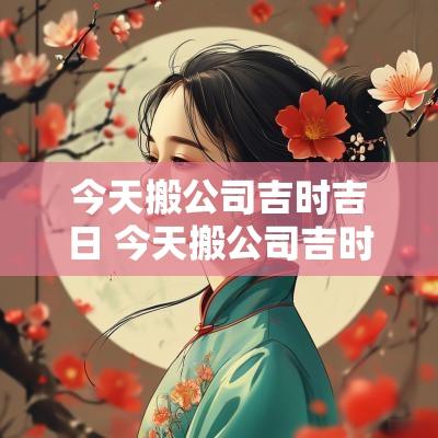 今天搬公司吉时吉日 今天搬公司吉时吉日有哪些