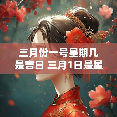 三月份一号星期几是吉日 三月1日是星期几