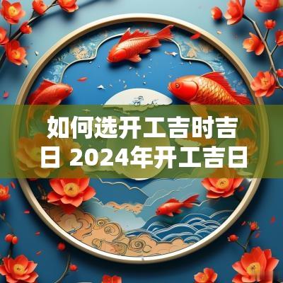 如何选开工吉时吉日 2025年开工吉日吉时