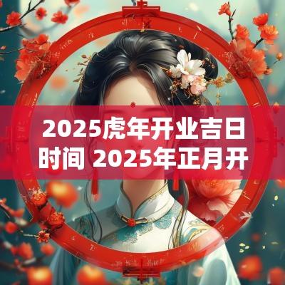 2025蛇年开业吉日时间 2025年正月开业吉日吉时