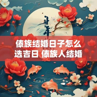傣族结婚日子怎么选吉日 傣族人结婚