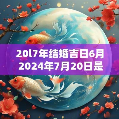 20l7年结婚吉日6月 2025年7月20日是结婚黄道吉日吗
