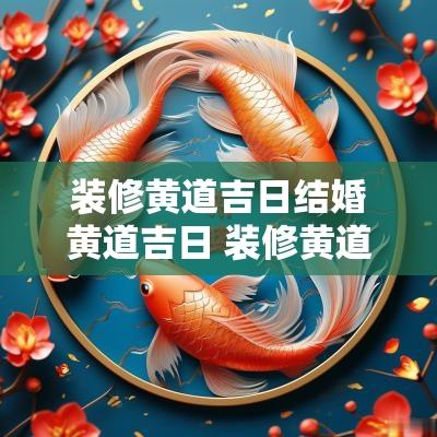 装修黄道吉日结婚黄道吉日 装修黄道吉日2026年老黄历