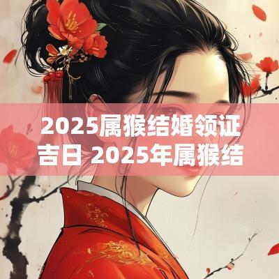 2025属猴结婚领证吉日 2025年属猴结婚大利月
