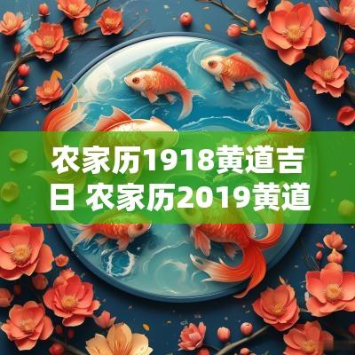 农家历1918黄道吉日 农家历2019黄道吉日查看